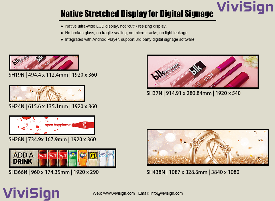 Native Stretched Displays