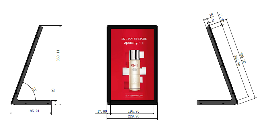 Countertop Android Digital Signage LCD Display